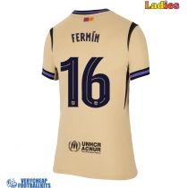 Barcelona Fermin Lopez #16 Replica Away Shirt Ladies 2025-26 Short Sleeve